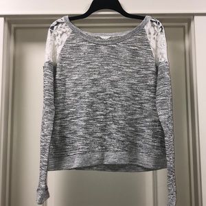 Aeropostale Lace and Grey Lace Top